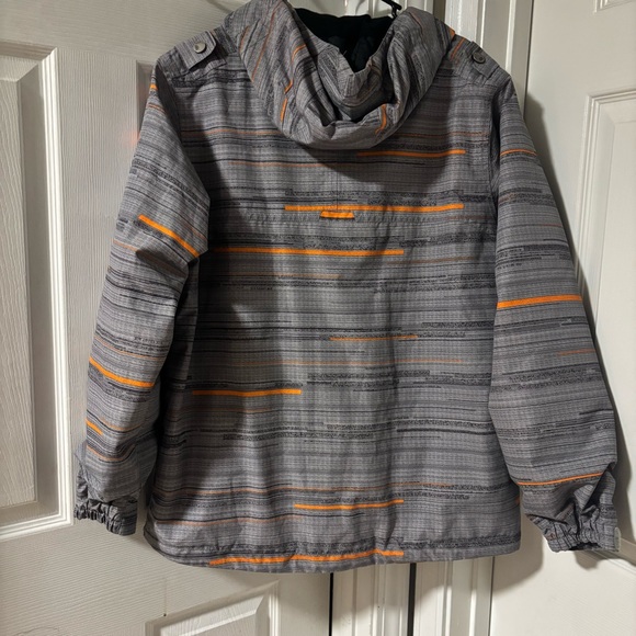 686 Smarty Streak Insula Gunmetal Streak Ski/Snow Reversible Jacket YXL 14-16 - Picture 2 of 11